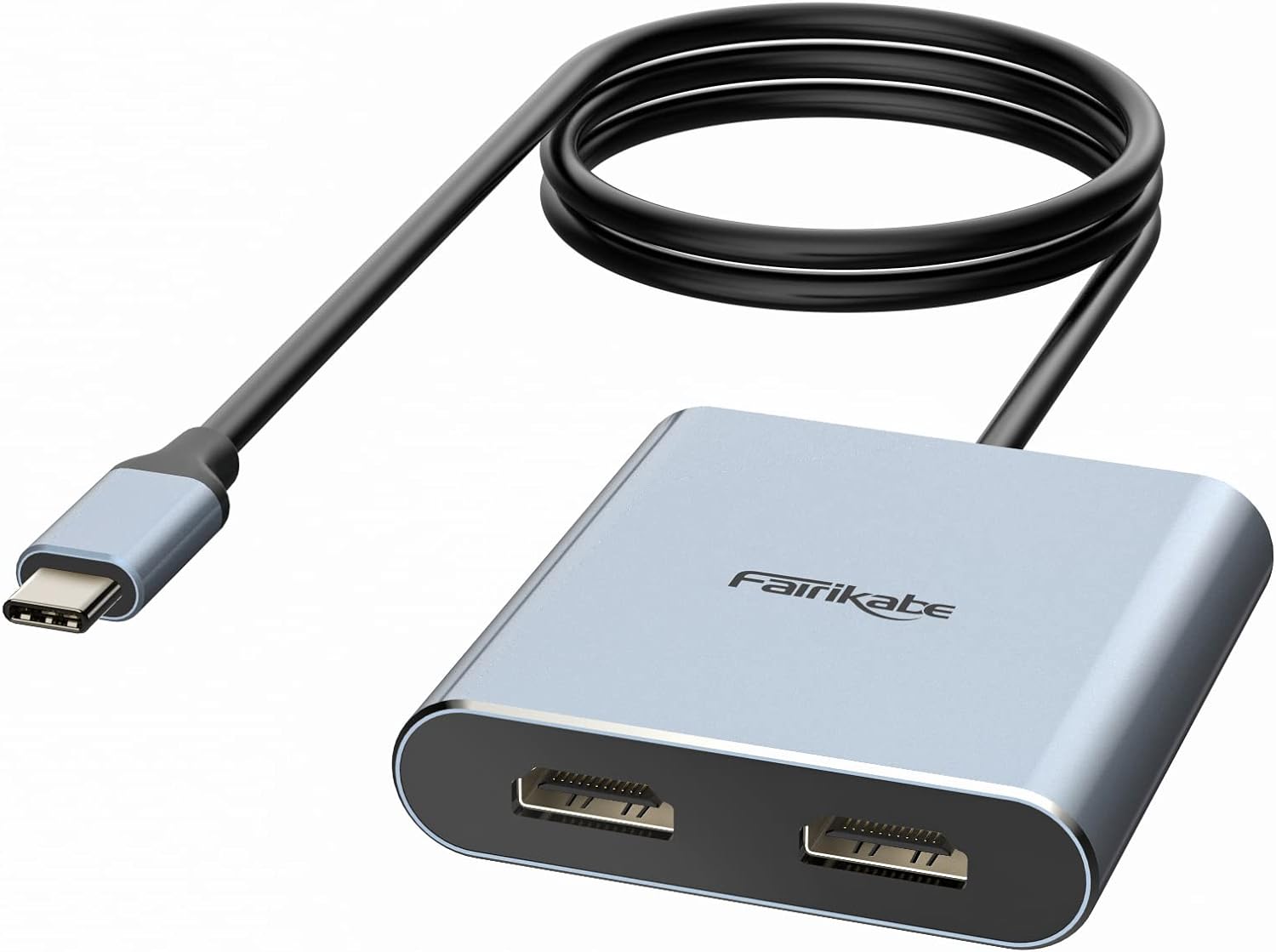 楽天日本小売業販売fairikabe USB C to Dual HDMI アダプター 4K 60Hz スプリッター 2モニター拡張ディスプレイ ノートPC用 タイプCハブマルチドッキングステーション（DP Altモードが必要） Thunderbolt 3に対応