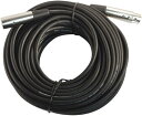 Your Cable Store 75フィート XLR 3P オス/メス マイクケーブル ブラック XM-F 75 ステージ & スタジオ ケーブル ミュージック 音楽