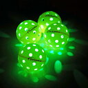 PickleStar LED ピックルボール ボール 上級プレーヤー向け 次世代の輝き&完璧なバウンスバランス 頑丈 信頼性 長寿命バッテリー付き 4個パック