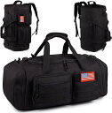 ATRIPACK タクティカルジムバッグ 50L 大型 3 in 1 スポーツダッフルバッグ 旅行用シューズコンパートメント付き 防水トラベルバックパック ウィークエンダーオーバーナイトバッグ ウェットポケット付き 男女兼用 ブラック