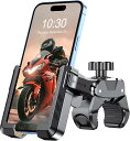 Viccux 自転車用携帯電話マウント カメラ対応 バイク用電話ホルダー 超頑丈 自転車スクーターハンドルバー電話クリップ iPhone 16 Pro Max ...