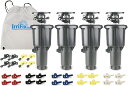 IrriFix Rain Bird Maxi-Paw 2045A インパクトロータースプリンクラー 袋入り4個パック 各ヘッドに7種類のノズルが付属 スプリンク...