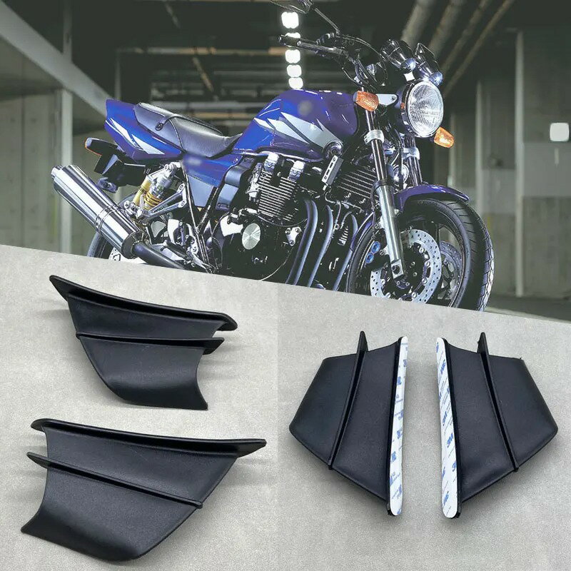 Yamaha XJR1300／XJR400／FJR1300（2021〜）対応のモーターサイクル ウィングレット エアロダイナミッ..