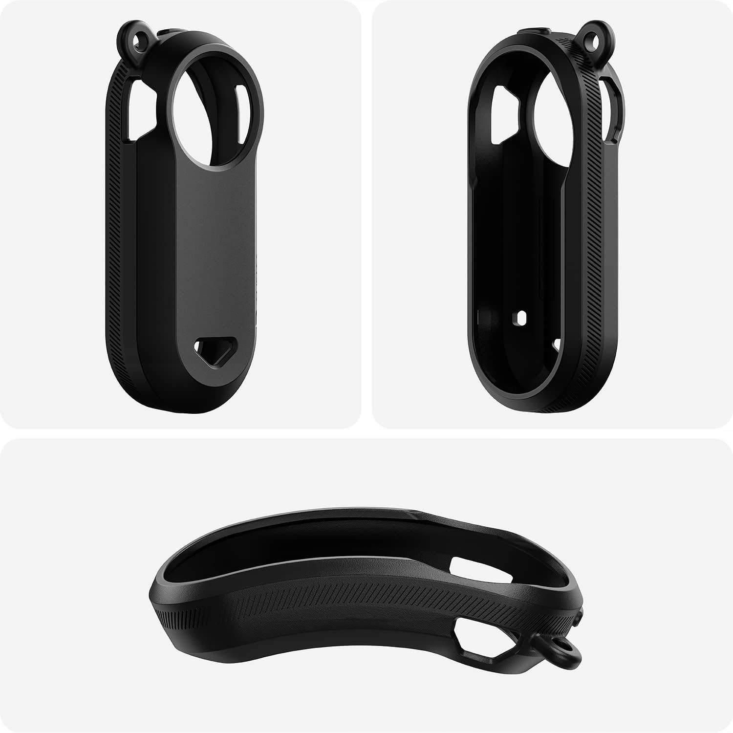 TUSITA Garmin Varia RTL510 RTL515 対応 シリコンケース ミリタリードロップテスト 衝撃吸収 全面保護 超軽量 スリム設計 シリコンケース Garmin Varia RCT715 対応 バイクレーダー用 保護カバー 衝撃吸収 防塵 耐久性 GPSサイクリングアクセサリー 保護カバー 衝撃吸収 黒