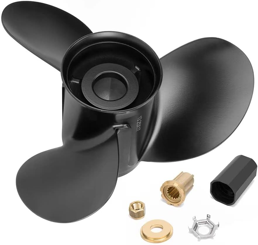 乐天商城 - Qiclear アルミ製 船外機プロペラ 15スプライン RH Mercury 60/75/80/90/100/115/125HP 対応13 1/4 × 17 ハブキット付 OEM品番 48-77344A45 互換 アップグレード Mercury 60–125HP アルミプロペラ 15スプライン RH 船外機 プロペラ 13 1/4×17 ハブ付 マーキュリー用