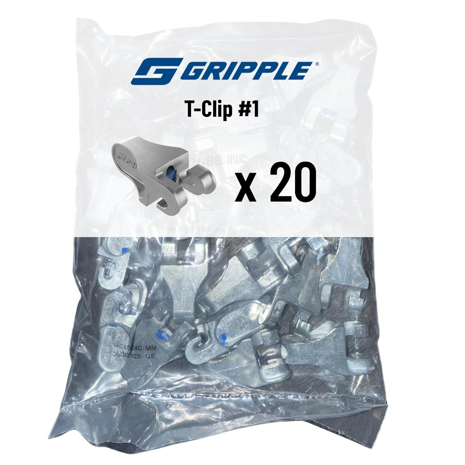 乐天商城 - Gripple T-Clip フェンスワイヤー端末固定用 エンドポスト用 ターミネーション金具 20個セット グリップル フェンス用 ワイヤー端末固定金具 グリップル Tクリップ 農業用フェンス 牧場・放牧地 敷地・ガーデンフェンス 補修・メンテナンス用途 / ワイヤーフェンス