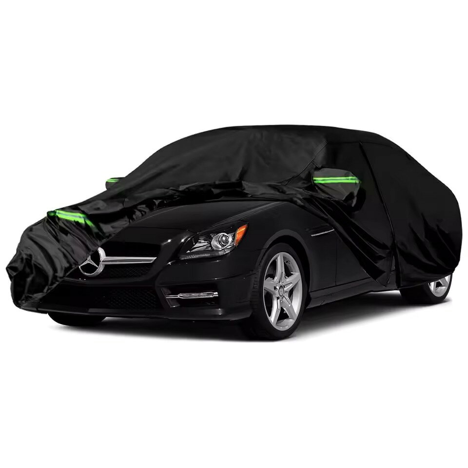 Rakuten - メルセデス・ベンツ SLK / SLC（1996–2022）対応 防水カーカバー ジッパードア付き・風飛び防止ストラップ搭載雪・雨・砂・雹対策 全天候型車体保護カバー SLK/SLC専用サイズ 全天候型カーカバー ジッパー付き カーカバー 防水 車体カバー 屋外保管 保護カバー