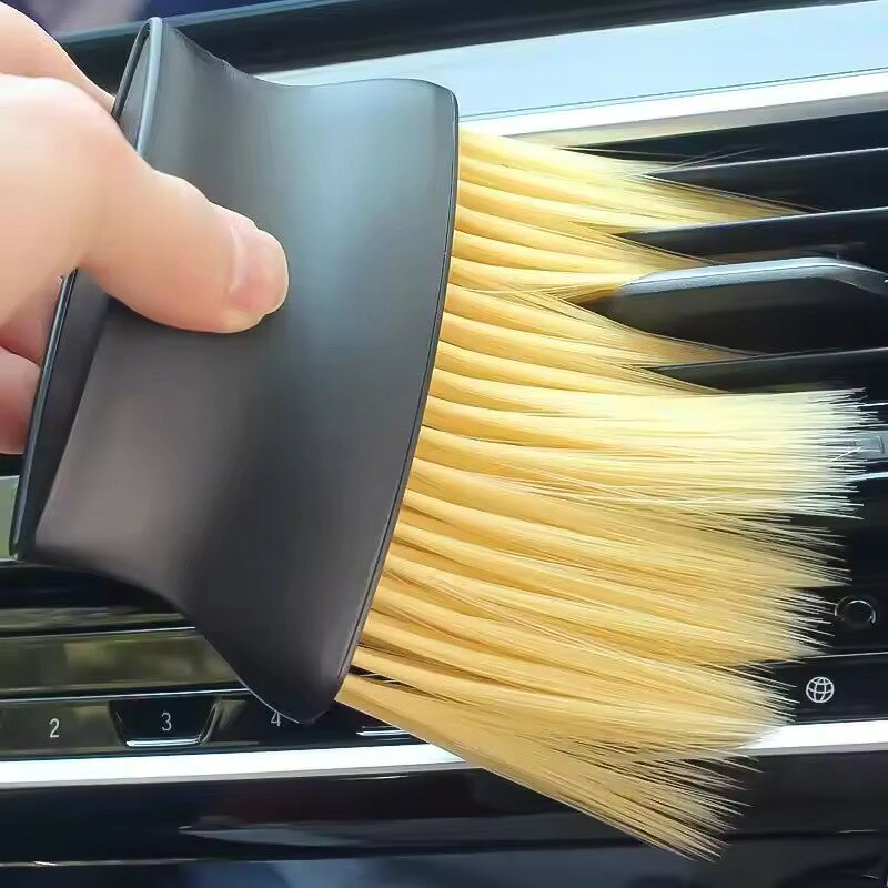 乐天商城 - 車内 掃除用 ダストブラシ ソフトブラシ 隙間清掃 エアコン吹き出し口 クリーニングブラシ 内装 洗車グッズ 車内用 掃除ブラシ ソフト毛 エアコン吹き出し口 隙間 清掃ブラシ ダッシュボード ナビ周り ホコリ取り カークリーニング用品 車内 掃除 ダストブラシ 隙間 掃除