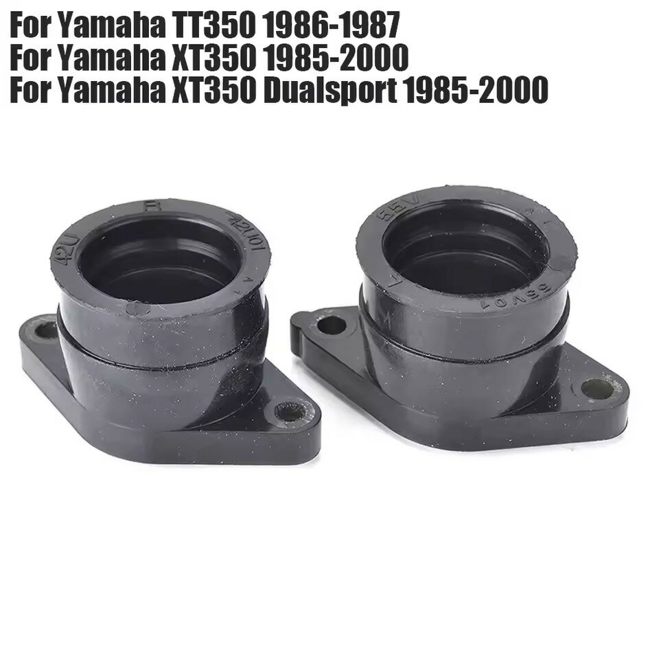 Rakuten - キャブレタージョイント インテークマニホールド YAMAHA TT350 / XT350 対応 1985-2000年式 互換品番 55V-13586-01 / 42U-13596-00YAMAHA TT350 XT350 キャブレタージョイント インテークマニホールド 2個セット キャブインシュレーター キャブアダプター ラバー