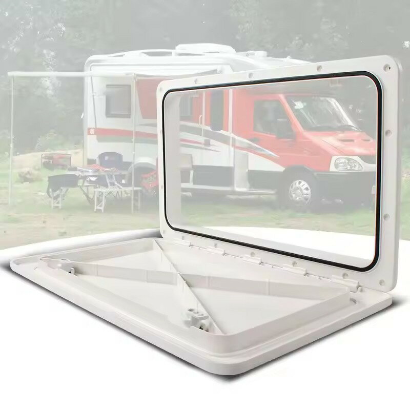 乐天商城 - RVハッチカバー 500×285mm 鍵付き TYTXRV マリン・ヨット・キャンピングカー対応 耐久仕様 RV ハッチカバー 500×285mm キー付き 点検口 アクセスドア 防水 外部収納ハッチ マリン ヨット キャラバン キャンピングカー シャワーハッチ 交換 修理 パーツ ホワイト