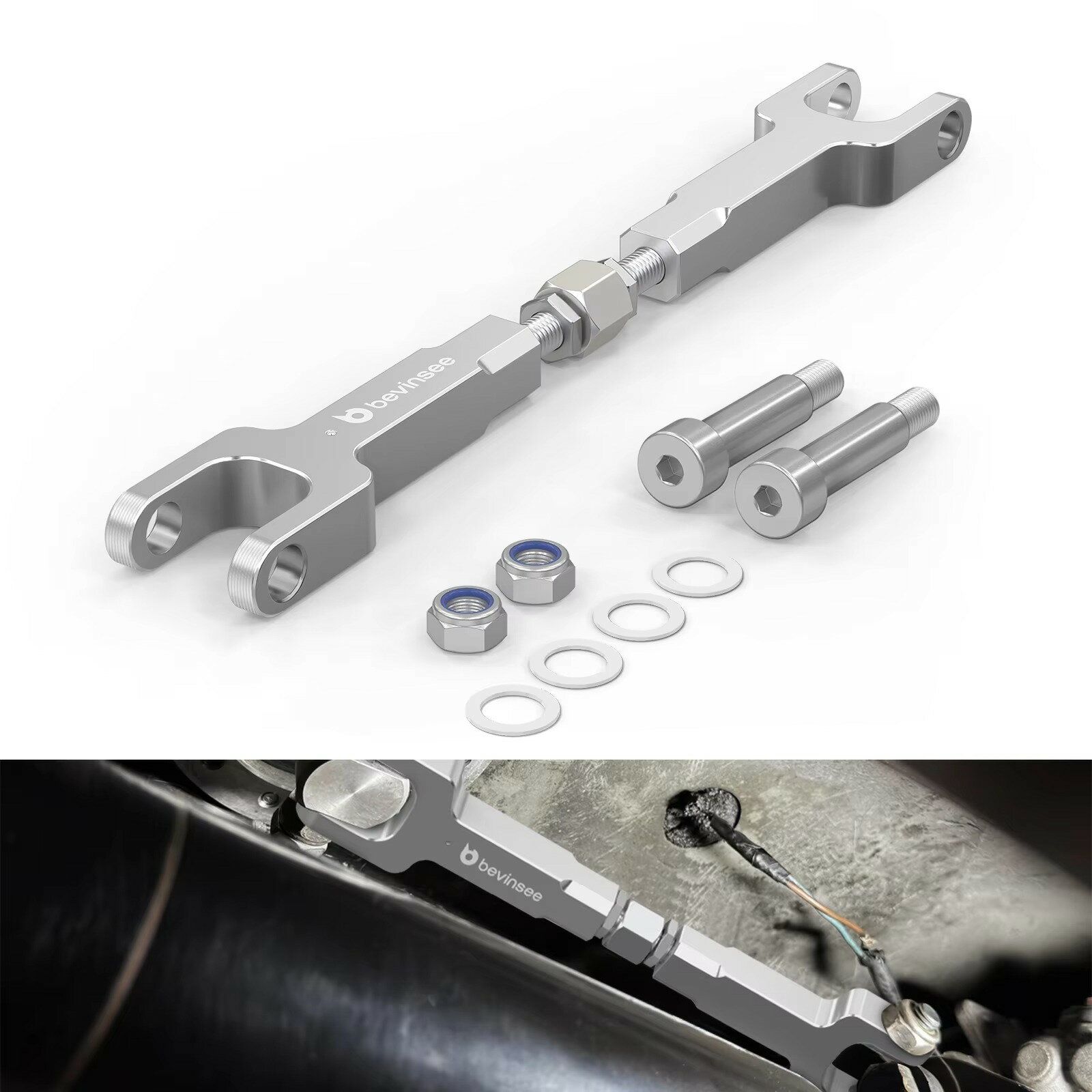 Rakuten - 調整式 DSSR セレクターロッド BMW E46 320i / 323i / 325i 対応 純正互換 25111434613 調整幅230–240mm BMW E46 DSSR セレクターロッド 調整式 デュアルシア セレクターリンク 強化 ビレットアルミ シフトリンケージ 320i 323i 325i 25111434613 互換 シフト精度向上