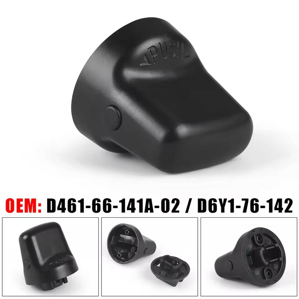 Rakuten - Dynoracing 三菱 ランサー アウトランダー スタートスイッチ ノブ キャップ イグニッションボタン D461-66-141A-02 交換用 プッシュスタートスイッチノブ 三菱 ランサー アウトランダー対応 キーレス スタートボタンカバー D461-66-141A-02 D6Y1-76-142 互換