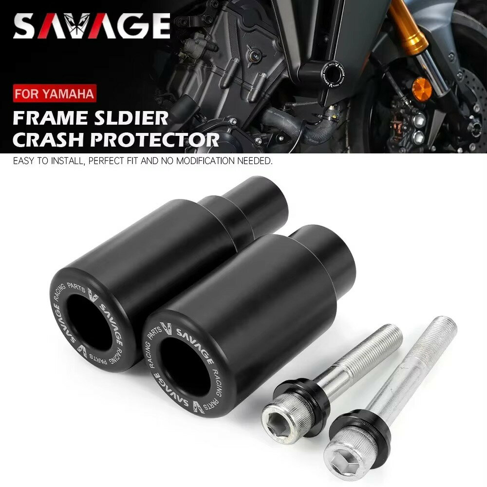 Rakuten - SAVAGE ヤマハ MT-09 トレーサー9 XSR900 フレームスライダー クラッシュパッド エンジンガード 転倒防止 2021-2025 フレームスライダー MT-09 XSR900 Tracer9 GT対応 エンジンガード クラッシュパッド 転倒防止 バイクプロテクター フレームスライダー MT-09 パーツ XSR900