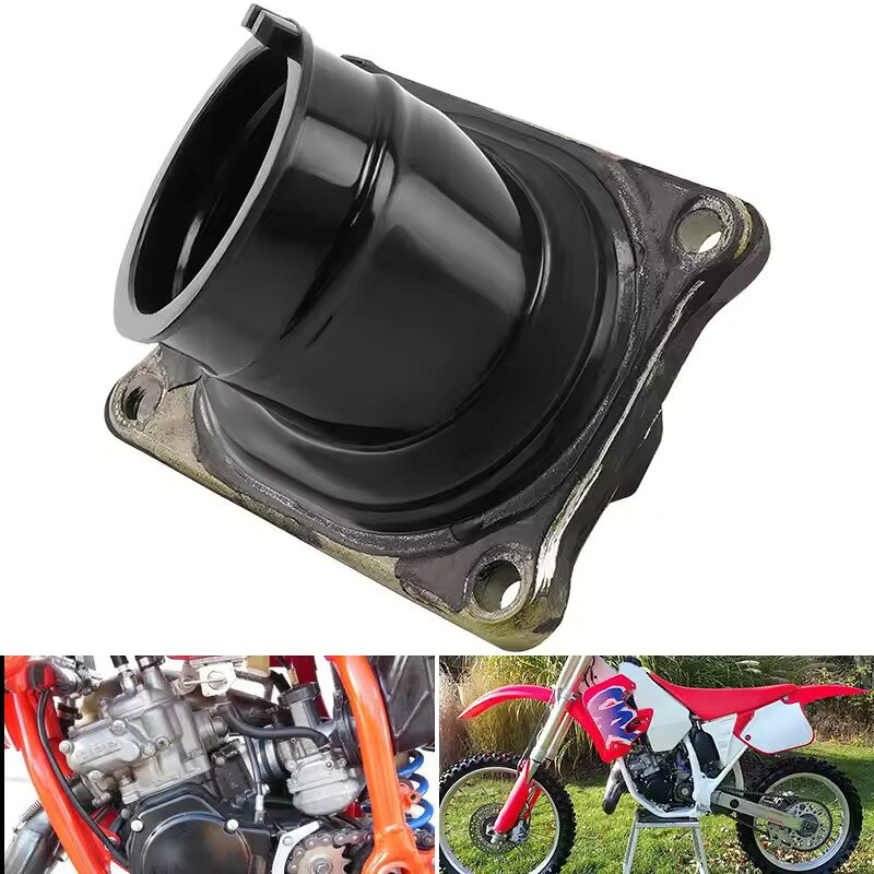 Rakuten - ホンダ CR125R インテークマニホールド キャブレターパッド 1990から1995 ホンダ CR125R 1990から1995対応 キャブレター インテークマニホールド ラバーパッド 16221-KZ4-700 インマニ キャブレターマニホールド ゴムパッド 1990から1995 インシュレーター ブラック 黒