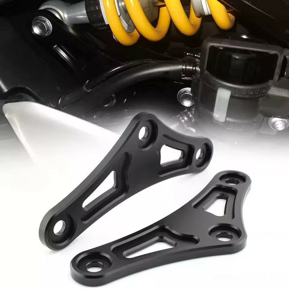 Rakuten - Kawasaki Z900RS ローダウンリンク 30mm ローダウンキット Z900RS CAFE Z900 ローダウンリンクキット 30mm ダウン CNCアルミ製 ブラック サスペンションリンク 車高調整 リアサスペンションリンク Z900 Z900RS用 ローダウンリンクキット リアショック ブラック 黒