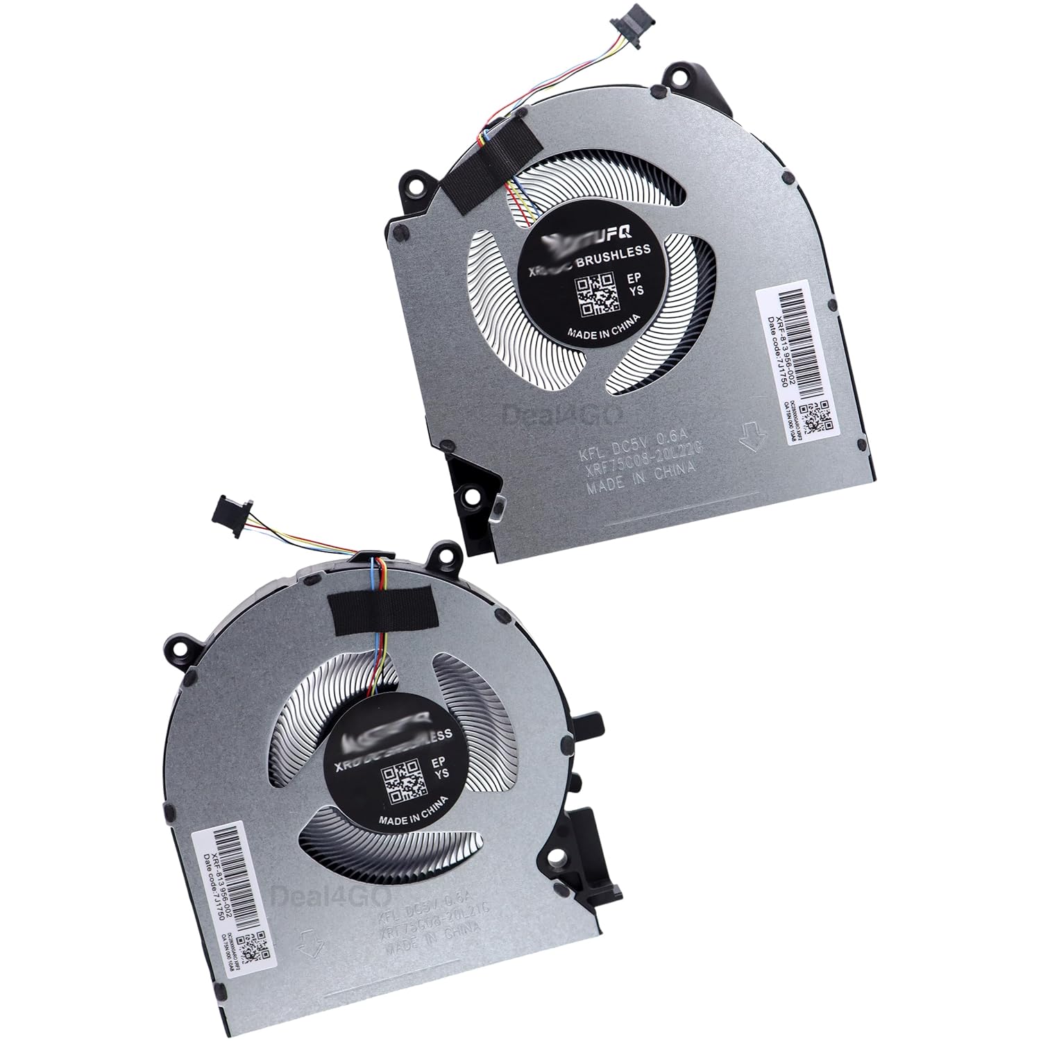 Deal4GO 80W CPU & GPU 冷却ファンセット HP Victus 16-D / 16-E シリーズ対応 RTX 3060 搭載モデル用交換ファン 交換部品番号 M54776-001 HP Victus 16 CPU GPU 冷却ファンセット RTX3060対応 M54776-001 交換用 クーリングファン Victus 16-d 16-eシリーズ対応