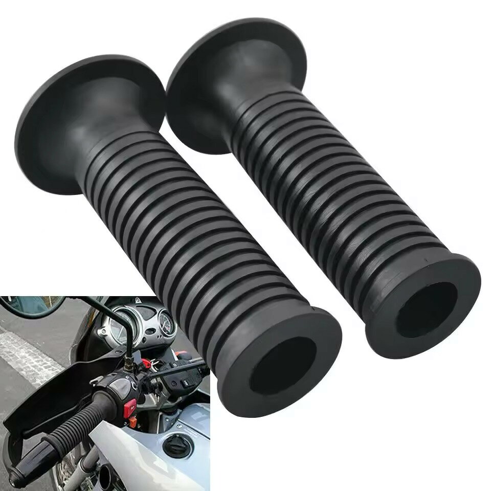製品仕様 商品名 TrichTu Mount BMW バイク ハンドルグリップ 22mm 7/8インチ ラバー 左右セット R1100 R1150 R1200RT R1200LT F650 GS R S バイク ハンドルグリップ BMW R1100 R1150 R1200RT R1200LT F650 GS R S対応 7/8インチ ラバー ハンドルグリップ バイク グリップ ブラック ブランド TrichTu Mount 商品仕様 材質：ラバー カラー：ブラック 対応ハンドル径：主に22mm（7/8インチ） 数量：左右1ペア その他商品説明 ■BMW各種モデルに対応！22mm（7/8インチ）ハンドル用ラバーグリップ左右セット！ BMW R1100・R1150・R1200RT・R1200LT・F650など、主に22mm（7/8インチ）ハンドルを採用する車両向けの交換用ハンドグリップです。 柔軟性のあるラバー素材を採用し、握りやすく快適なグリップ感をサポート。長時間のツーリング時にも使いやすく、摩耗・劣化した純正グリップの交換や補修、ハンドル周りのリフレッシュにおすすめです。 シンプルなブラックカラーで、幅広いBMWモーターサイクルに馴染みやすいデザインです。 ■適合について BMWモーターサイクル用 社外ハンドグリップ 主にハンドル径22mm（7/8インチ）のBMW車に対応。
