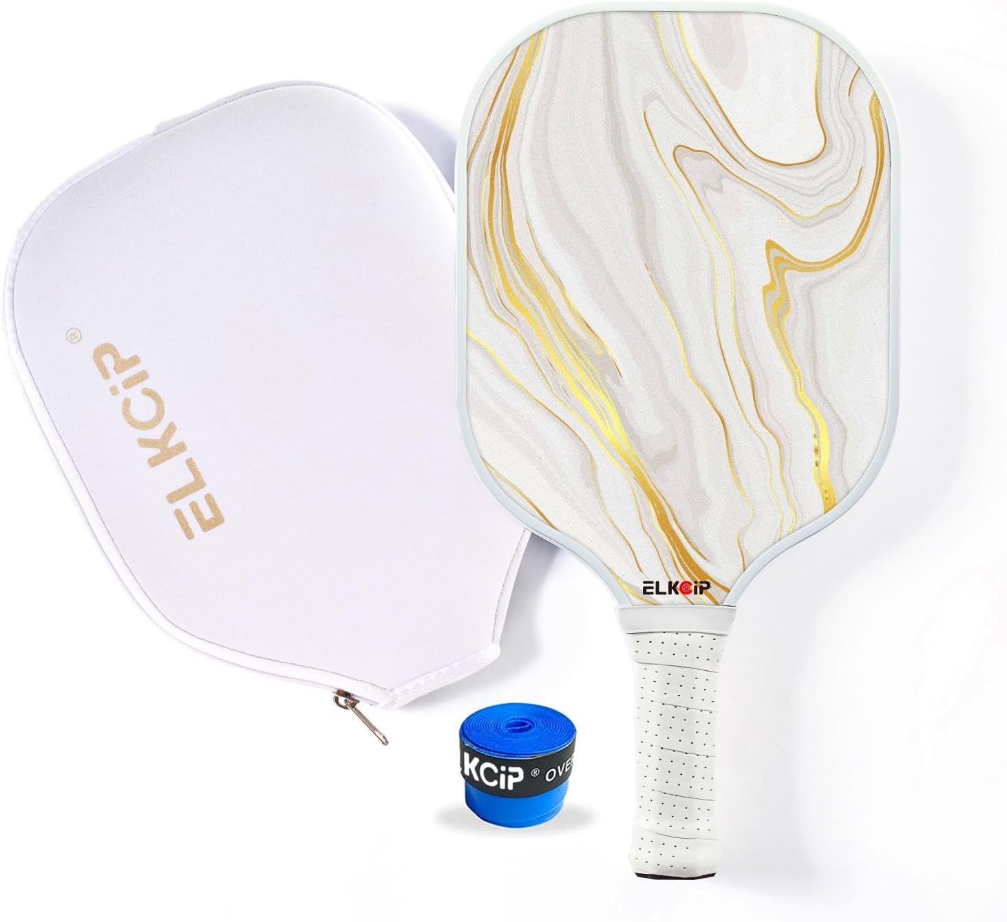 ELKCIP 複合ピックルボールパドル ピックルボールパドル カバー付き ピックルボール 女性用 グ