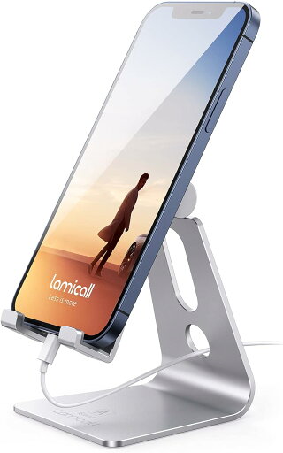 Lamicall A-Stand 02 調節可能 スマホスタンド 携帯電話スタンド 卓上スマホホルダー クレードル ドック iphone 12 Mini 11 Pro Xs Max XR X 8 7 6 Plus SE充電 オフィスアクセサリー すべてのAndroidスマートフォンに対応 シルバー Lamicall A-Stand 02 調節可能 スマホスタンド 携帯電話スタンド 卓上スマホホルダー クレードル ドック iphone 12 Mini 11 Pro Xs Max XR X 8 7 6 Plus SE充電 オフィスアクセサリー すべてのAndroidスマートフォンに対応 シルバー