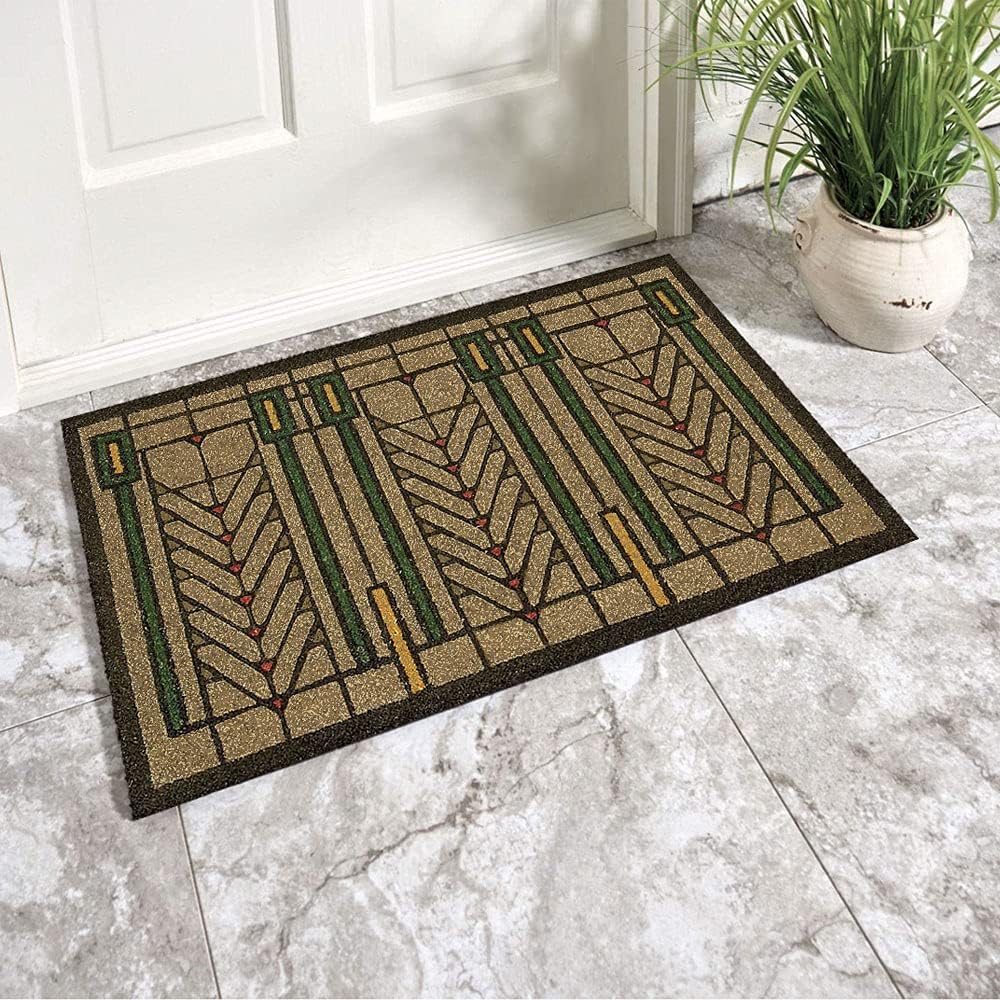 �ե�󥯡������ɡ��饤�� ���դ���̿���� �ɥ��ޥå� Frank Lloyd Wright Colored Tree of Life Doormat �����ѥɥ��ޥå� �����ȥɥ��ѥɥ��ޥå� �ɥ��ޥå�