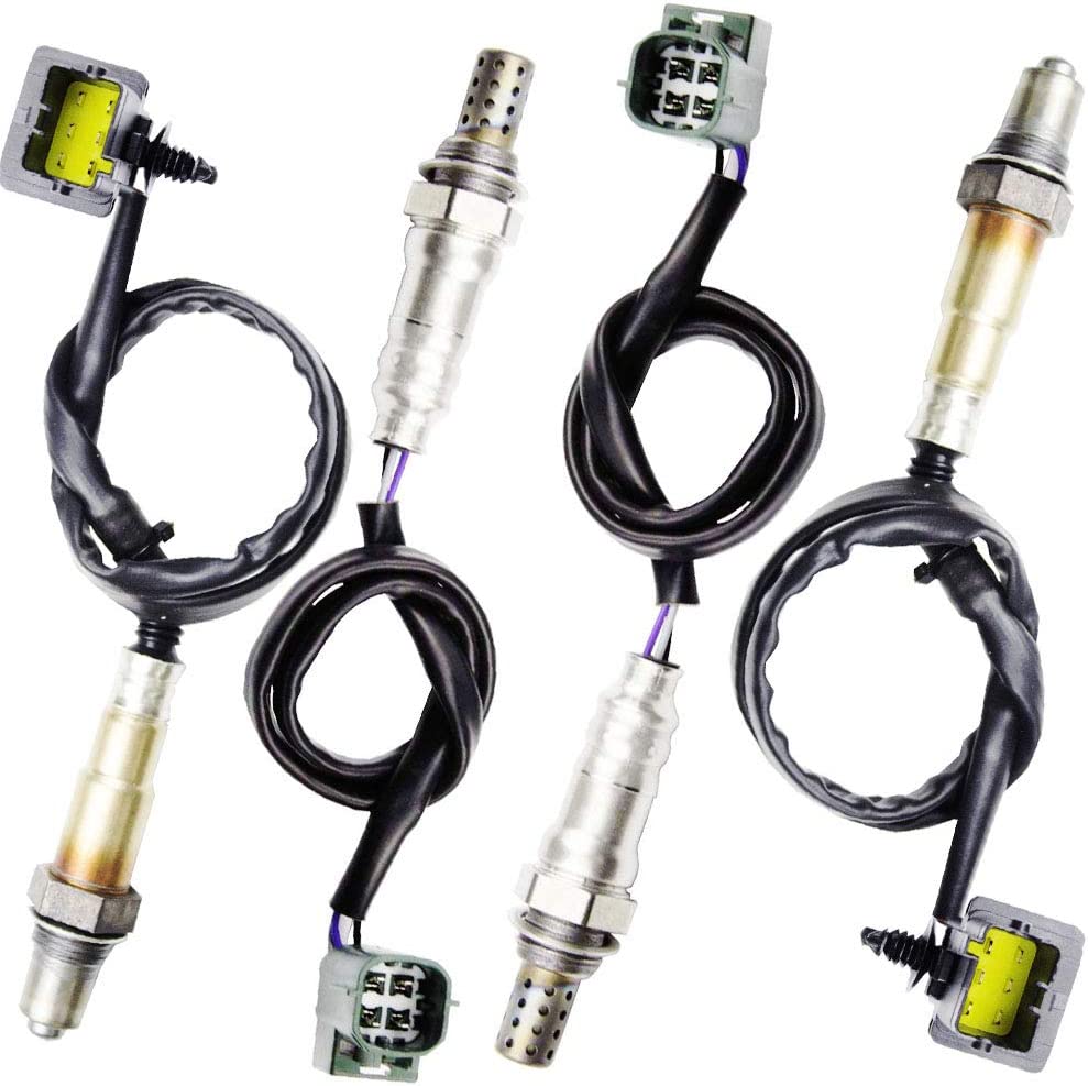 higherbro 4x Oxygen O2 Sensor 2004 2005 2006 インフィニティ QX56 5.6L; 2004-2006 日産タイタン 5.6L アップストリーム + ダウンストリーム 2004 年 2005 年 2006 年 Infiniti QX56 5.6L のための 4x 酸素 O2 センサー 自動車用交換式酸素センサー