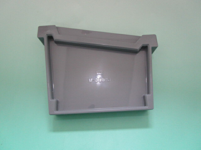 大型角樋超芯V型　V300　止り（右）　止まり　右のみ　グレー　折板樋　GH75　エスロン雨樋　セキスイ　積水化学工業