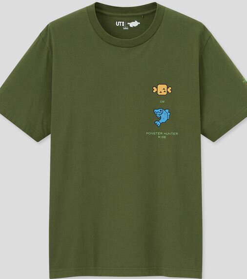 UT　ユニクロ　モンスターハンター　Tシャツ　グリーン　アイコン　L