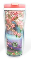 ■→スターバックス　さくら2011タンブラー　ピンク　　未使用品。容量：350ml。透明感のあるステンドグラスのイメージを表現したタンブラー。後ろ側にSAKURA2011と入っています。リッドは半透明のピンクです。ファッション雑貨を取扱中！！