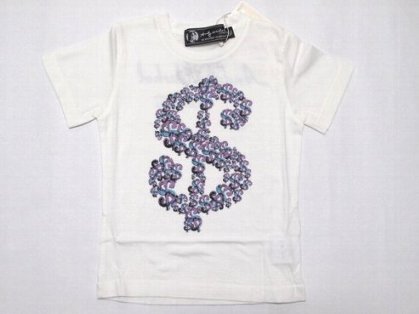 ヒステリックグラマー　雑貨　通販　ヒステリックグラマー　ドル柄　Tシャツ　kids100サイズ　新品