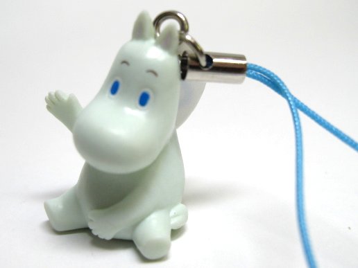 ムーミン　おすわりストラップ