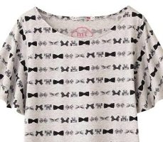 UT　ユニクロ　MT　マスキングテープ柄　Tシャツ　S　リボン