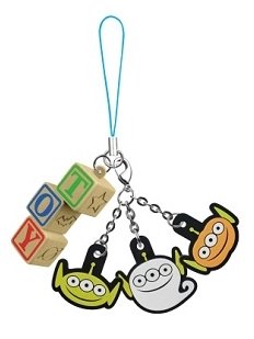 amax　楽天市場店のディズニー　トイストーリー　ラバーストラップ　エイリアン｜アングル3