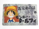 ワンピース コミカル名刺カード ルフィー(弟の証)