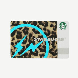 スターバックス　×　FRAGMENT DESIGN　レオパード　（青イナズマ）　カード
