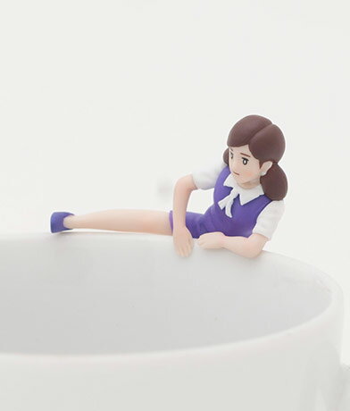 コップのフチ子 限定 グレープ 乗り越えフチ子