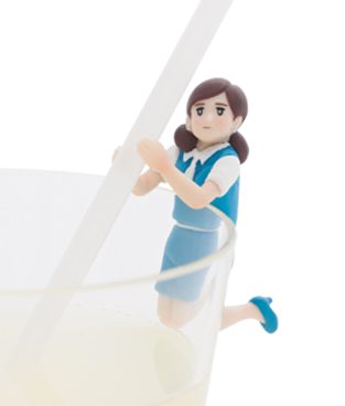 コップのフチ子 2 ブルー ささえるフチ子