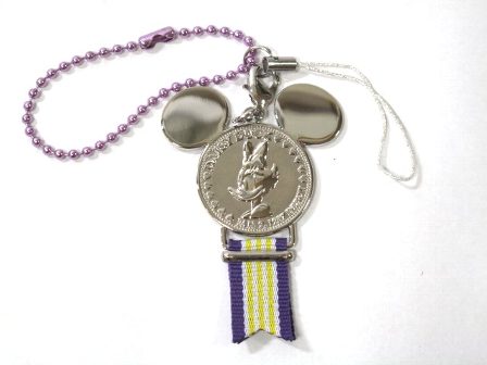 ディズニーリゾート限定 メダルストラップ シルバー デイジー