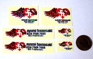 浜崎あゆみ ロゴウィング ステッカー Aセット