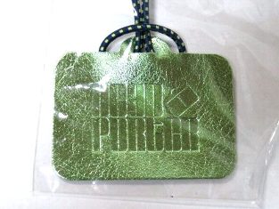 ZAK ヘッドポーター オーナメントやバッグチャームに キラキラタグ グリーン