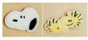 スヌーピー サガラ織りバッジ スヌーピー&ウッドストック