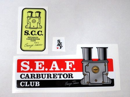 ZAK 世田谷区ベース CARBURETOR CLUB ステッカーセット