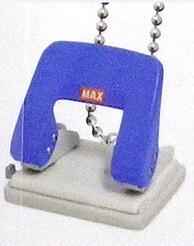 文具ミニチュアマスコット MAX『パンチ DP-30』ブルー※日時時間指定不可の商品です 詳しくは商品説明にて