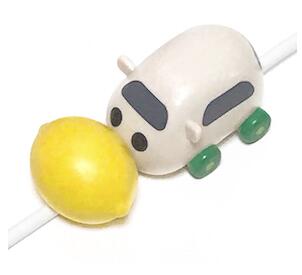 PUI PUI モルカー ケーブルカバー シロモデザイン※日時時間指定不可の商品です 詳しくは商品説明にて