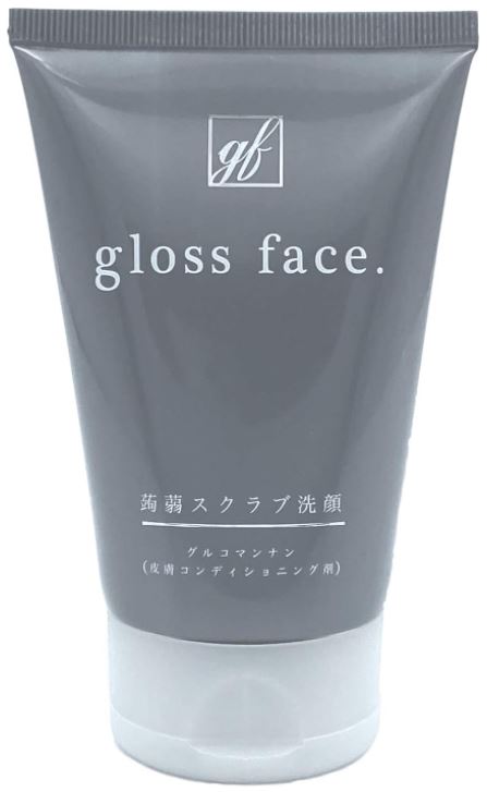 gloss face. グロスフェイス ゴマージュ こんにゃくスクラブ洗顔 ホワイトムスクの香り 100g 日時時間指定不可の商品です 詳しくは商品説明にて