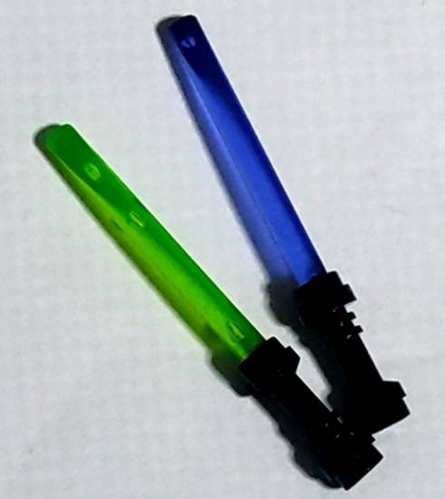 レゴミニフィグ用 ライトセーバー2本セット ※日時時間指定不可の商品です 詳しくは商品説明にて