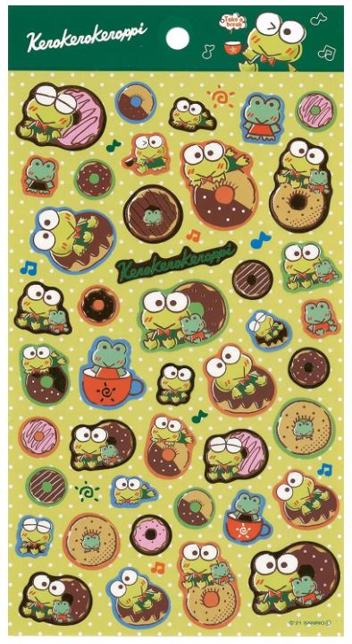 【1000円ポッキリ】山之業 サンリオ ケロケロケロッピ ペットステッカー シール 1枚 47枚 装飾スクラッ..