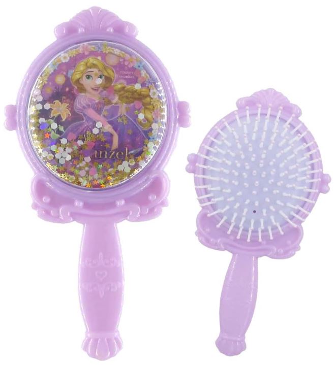 キラキラヘアブラシ DN39970-72(71/ラプンツェル) ディズニー DISNEY グッズ キッズ おめかし コスメ おでかけ 粧美堂 SHO-BI※日時時間指定不可の商品です　詳しくは商品説明にて