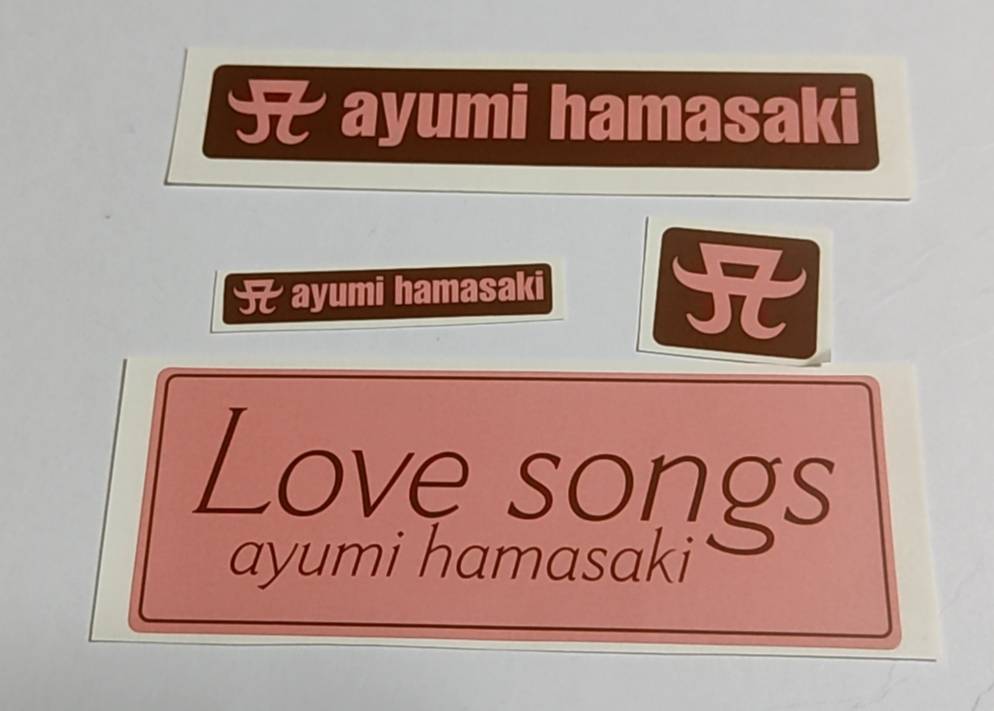 浜崎あゆみ ラブソング ステッカー セット 茶系※日時時間指定不可の商品です 詳しくは商品説明にて