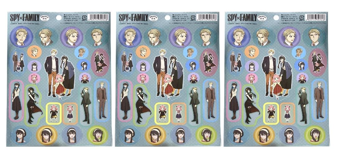 【3個セット】ショウワノート スパイファミリー シール A 797340 SPY×FAMILY ステッカー※日時時間指定不可の商品です 詳しくは商品説明にて