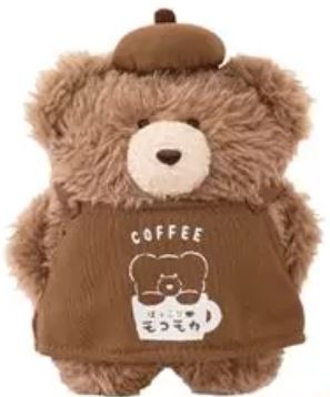 モコモカ　マスコットバッジ　モカ（茶）※日時時間指定不可の商品です　詳しくは商品説明にて